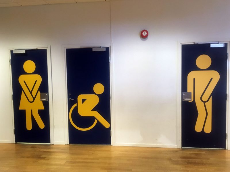 ヘルシンキ空港のトイレ