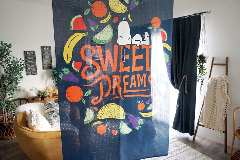 スヌーピーの暖簾画像