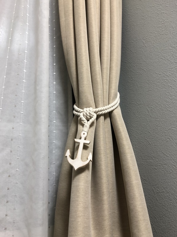 西海岸テイストのタッセル＜マリンシリーズ　アンカー　ホワイト＞のレビュー写真です