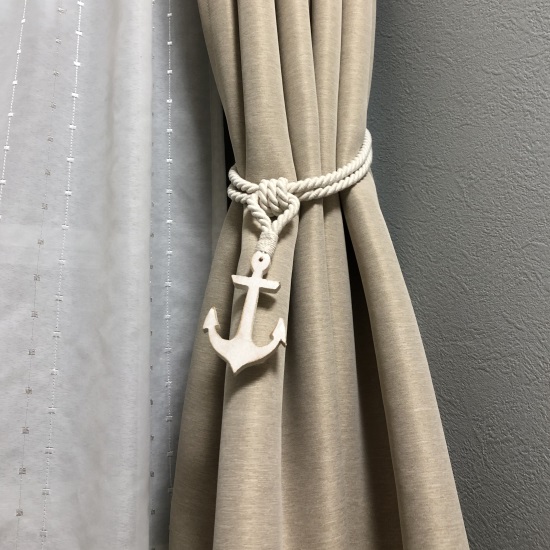 西海岸テイストのタッセル＜マリンシリーズ　アンカー　ホワイト＞のレビュー写真です